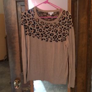 Leopard print sweater